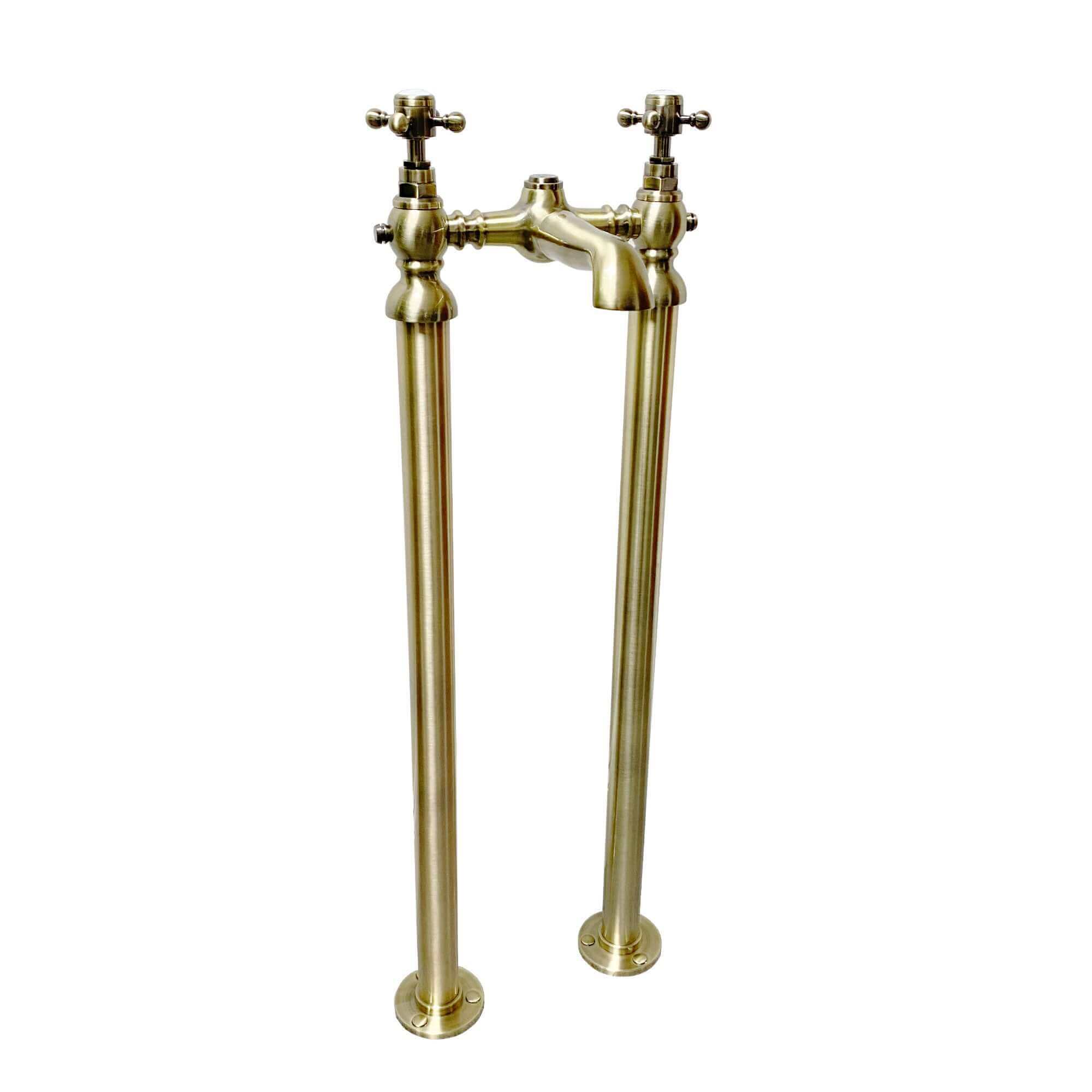 Buy Camberley traditional freestanding bath mixer tap crosshead - antique brass Online UK | HOUSE OF ENKI